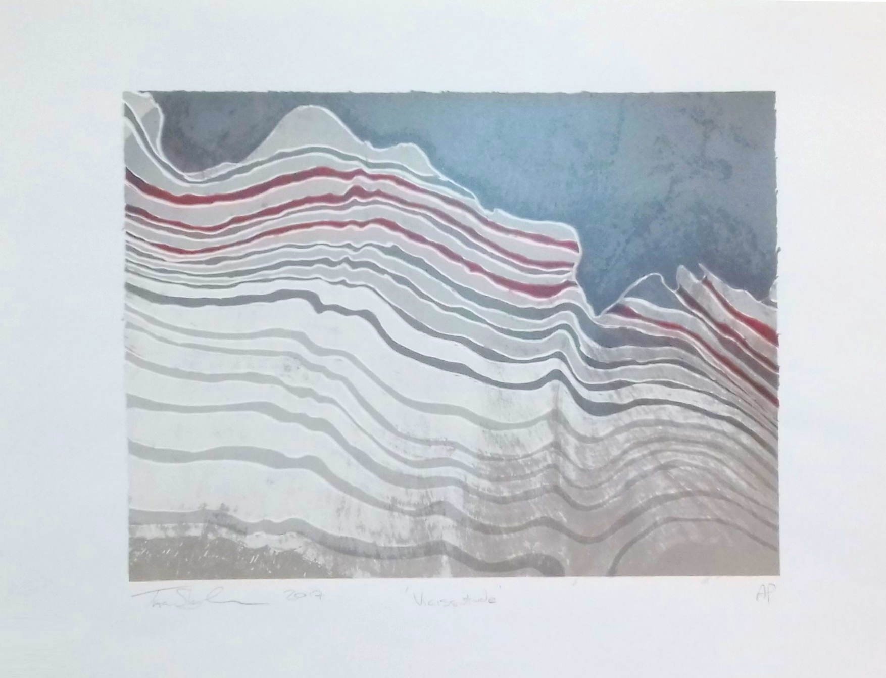 Tina Shepherdson, Vicissitude,  Reductive Screenprint 